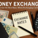 Money Exchange Guide with Currency Notes, Calculator, and Notebook