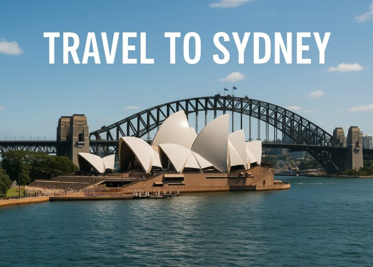 Travel to Sydney with view of Opera House and Harbour Bridge